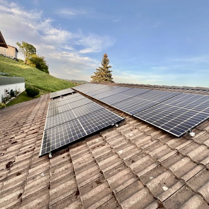 PV-Anlage auf Ziegeldach